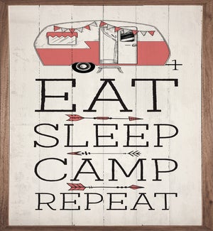 Eat Sleep Camp Repeat Pink